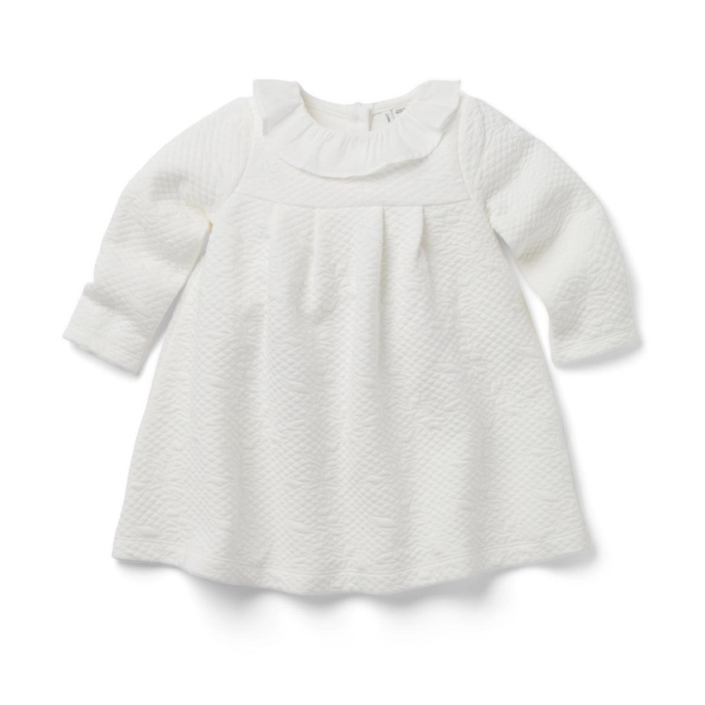 🆕 NWT Janie & Jack Quilted White Dress